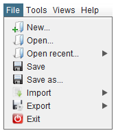 file menu