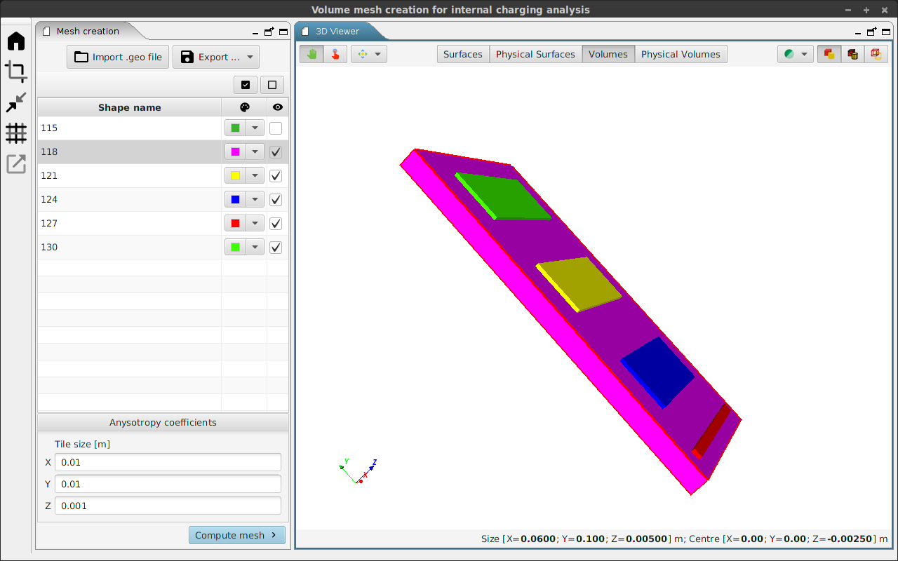 Mesh creation perspective
