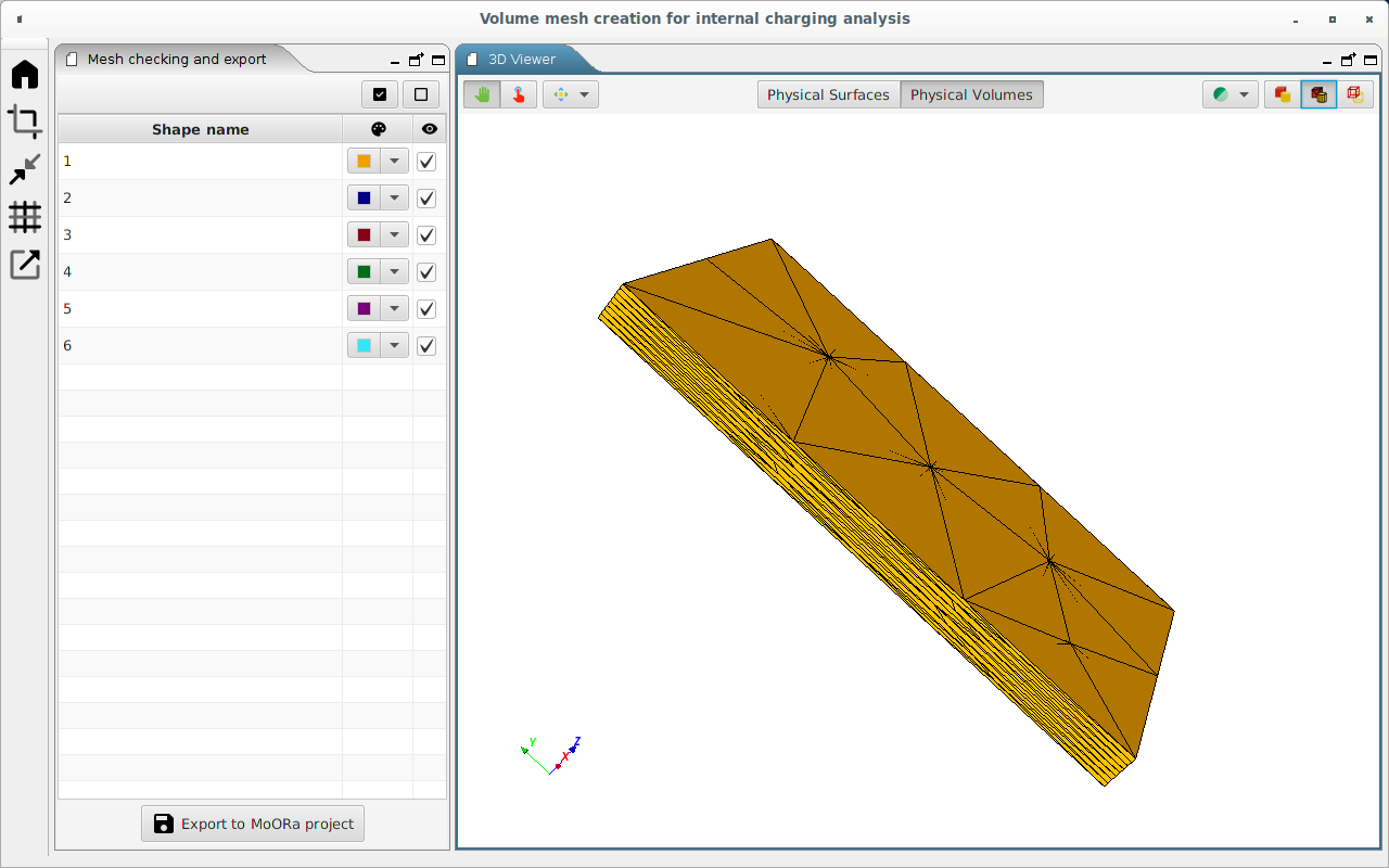 Checking and export interface