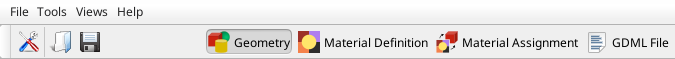 EDGE window top toolbar