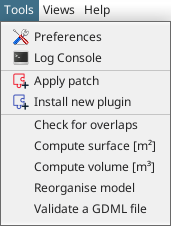 tools menu